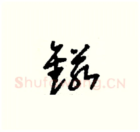锘硬笔草书写法,摘自刘少英硬笔书法字帖