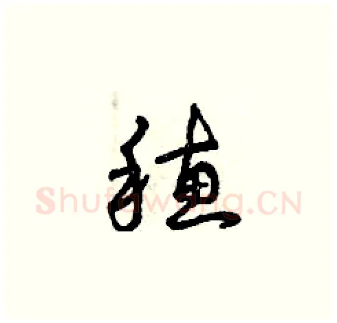 穗硬笔草书写法,摘自曾庆福硬笔书法字帖