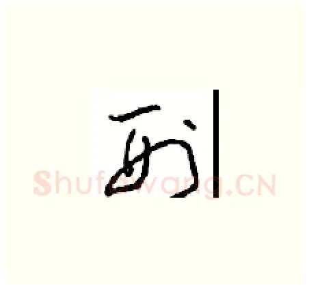 刑硬笔草书写法,摘自周稚云硬笔书法字帖