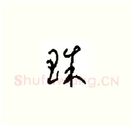 珠硬笔草书写法,摘自周稚云硬笔书法字帖