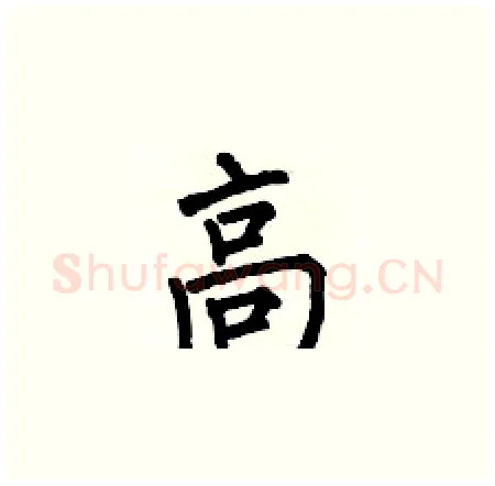 高硬笔楷书写法,摘自何伯昌硬笔书法字帖