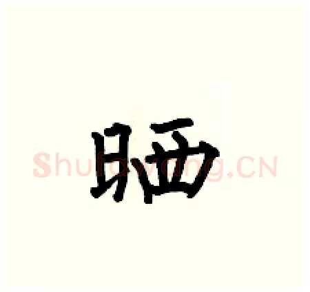 晒硬笔楷书写法,摘自何伯昌硬笔书法字帖