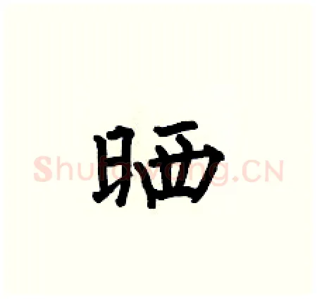 晒硬笔楷书写法,摘自何伯昌硬笔书法字帖