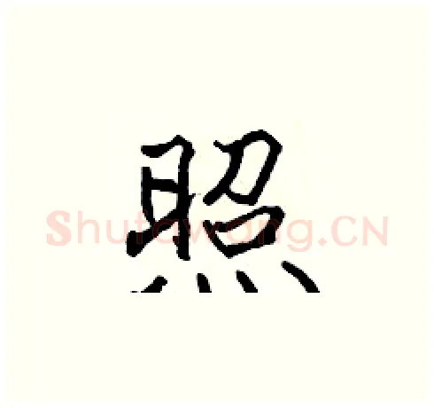 照硬笔楷书写法,摘自张标硬笔书法字帖