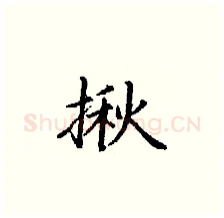 揪硬笔楷书写法,摘自丁谦硬笔书法字帖
