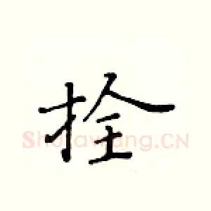 拴