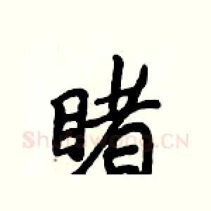 睹