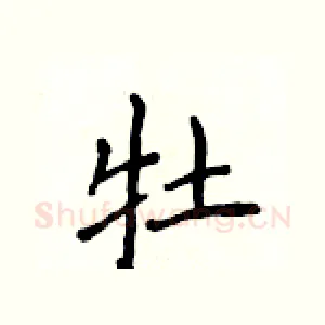 牡