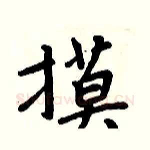 摸