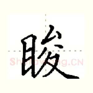 睃