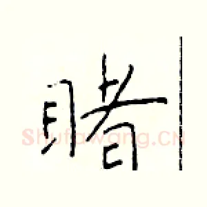 睹