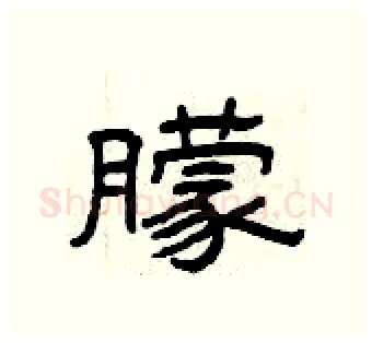 朦硬笔隶书写法,摘自曾庆福硬笔书法字帖
