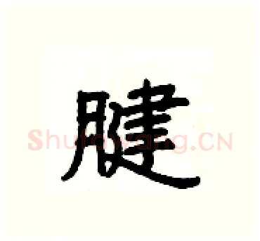 腱硬笔隶书写法,摘自杨为国硬笔书法字帖