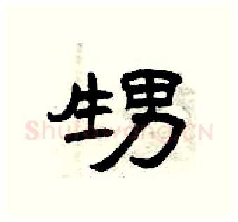 甥硬笔隶书写法,摘自曾庆福硬笔书法字帖