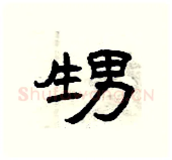 甥硬笔隶书写法,摘自曾庆福硬笔书法字帖