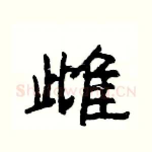雌