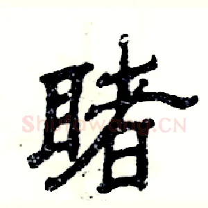 睹