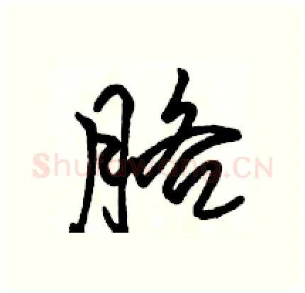 胳硬笔行书写法,摘自骆恒光硬笔书法字帖
