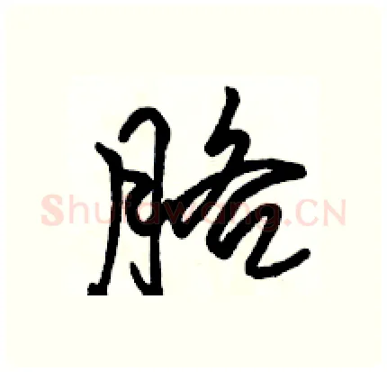 胳硬笔行书写法,摘自骆恒光硬笔书法字帖