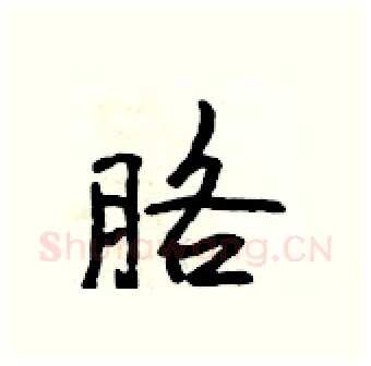 胳硬笔行书写法,摘自吴身元硬笔书法字帖
