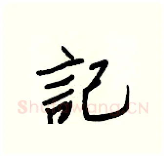 記硬笔行书写法,摘自王正良硬笔书法字帖