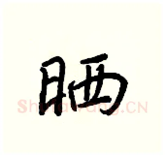 晒硬笔行书写法,摘自王正良硬笔书法字帖