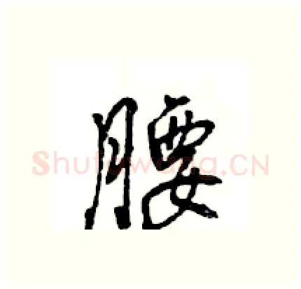 腰硬笔行书写法,摘自王旻硬笔书法字帖