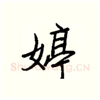 婷硬笔行书写法,摘自王正良硬笔书法字帖