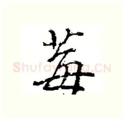 莓硬笔行书写法,摘自王旻硬笔书法字帖