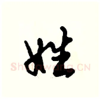 姓硬笔行书写法,摘自倪伟林硬笔书法字帖