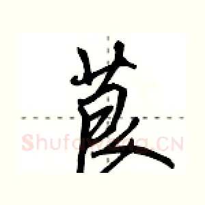 茛