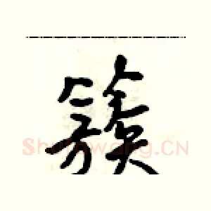 簇