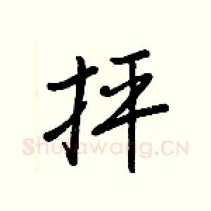 抨