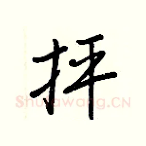 抨