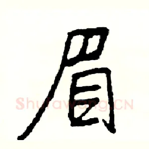眉