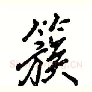 簇