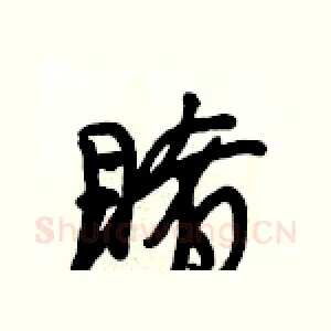 睹