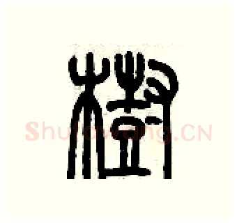 樹硬笔篆书写法,摘自历培坚硬笔书法字帖