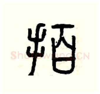 拍硬笔篆书写法,摘自曾庆福硬笔书法字帖